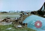Image of Camouflaged wrecked German Heinkel He-111 airplanes Germany, 1945, second 23 stock footage video 65675020427