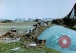Image of Camouflaged wrecked German Heinkel He-111 airplanes Germany, 1945, second 24 stock footage video 65675020427