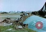 Image of Camouflaged wrecked German Heinkel He-111 airplanes Germany, 1945, second 26 stock footage video 65675020427