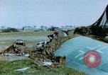 Image of Camouflaged wrecked German Heinkel He-111 airplanes Germany, 1945, second 31 stock footage video 65675020427