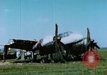 Image of Camouflaged wrecked German Heinkel He-111 airplanes Germany, 1945, second 43 stock footage video 65675020427
