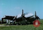 Image of Camouflaged wrecked German Heinkel He-111 airplanes Germany, 1945, second 45 stock footage video 65675020427