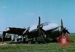 Image of Camouflaged wrecked German Heinkel He-111 airplanes Germany, 1945, second 49 stock footage video 65675020427
