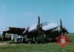 Image of Camouflaged wrecked German Heinkel He-111 airplanes Germany, 1945, second 51 stock footage video 65675020427