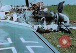 Image of Camouflaged wrecked German Heinkel He-111 airplanes Germany, 1945, second 56 stock footage video 65675020427