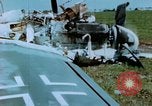 Image of Camouflaged wrecked German Heinkel He-111 airplanes Germany, 1945, second 58 stock footage video 65675020427
