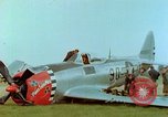 Image of Crash-landed USAAF P-47 Thunderbolt Germany, 1945, second 14 stock footage video 65675020429