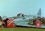 Image of Crash-landed USAAF P-47 Thunderbolt Germany, 1945, second 16 stock footage video 65675020429