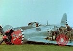 Image of Crash-landed USAAF P-47 Thunderbolt Germany, 1945, second 19 stock footage video 65675020429