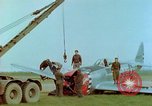 Image of Crash-landed USAAF P-47 Thunderbolt Germany, 1945, second 28 stock footage video 65675020429