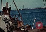 Image of bomb damaged Tunis harbor WW2 Tunis Tunisia Tunis Port, 1943, second 31 stock footage video 65675020449