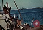 Image of bomb damaged Tunis harbor WW2 Tunis Tunisia Tunis Port, 1943, second 32 stock footage video 65675020449