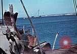 Image of bomb damaged Tunis harbor WW2 Tunis Tunisia Tunis Port, 1943, second 43 stock footage video 65675020449