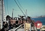Image of bomb damaged Tunis harbor WW2 Tunis Tunisia Tunis Port, 1943, second 52 stock footage video 65675020449