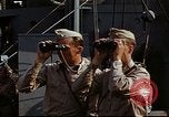 Image of Officers observe maneuvers from USS Elizabeth C. Stanton, AP-69 United States USA, 1942, second 8 stock footage video 65675020465