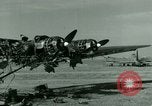 Standbild Wrack deutsche Me-323 Verkehr Flugzeug in El Aouina Flugplatz Tunis Tunesien, 1943, aus Sekunde 7 historischem Filmmaterial Videoclip 65675020479