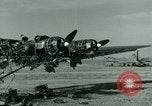 Standbild Wrack deutsche Me-323 Verkehr Flugzeug in El Aouina Flugplatz Tunis Tunesien, 1943, aus Sekunde 10 historischem Filmmaterial Videoclip 65675020479