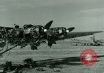 Standbild Wrack deutsche Me-323 Verkehr Flugzeug in El Aouina Flugplatz Tunis Tunesien, 1943, aus Sekunde 11 historischem Filmmaterial Videoclip 65675020479