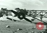 Standbild Wrack deutsche Me-323 Verkehr Flugzeug in El Aouina Flugplatz Tunis Tunesien, 1943, aus Sekunde 17 historischem Filmmaterial Videoclip 65675020479