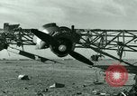 Standbild Wrack deutsche Me-323 Verkehr Flugzeug in El Aouina Flugplatz Tunis Tunesien, 1943, aus Sekunde 18 historischem Filmmaterial Videoclip 65675020479