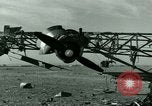 Standbild Wrack deutsche Me-323 Verkehr Flugzeug in El Aouina Flugplatz Tunis Tunesien, 1943, aus Sekunde 22 historischem Filmmaterial Videoclip 65675020479