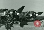 Standbild Wrack deutsche Me-323 Verkehr Flugzeug in El Aouina Flugplatz Tunis Tunesien, 1943, aus Sekunde 30 historischem Filmmaterial Videoclip 65675020479