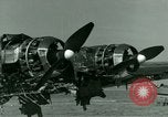 Standbild Wrack deutsche Me-323 Verkehr Flugzeug in El Aouina Flugplatz Tunis Tunesien, 1943, aus Sekunde 33 historischem Filmmaterial Videoclip 65675020479