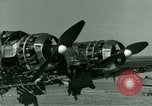Standbild Wrack deutsche Me-323 Verkehr Flugzeug in El Aouina Flugplatz Tunis Tunesien, 1943, aus Sekunde 34 historischem Filmmaterial Videoclip 65675020479