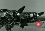 Standbild Wrack deutsche Me-323 Verkehr Flugzeug in El Aouina Flugplatz Tunis Tunesien, 1943, aus Sekunde 35 historischem Filmmaterial Videoclip 65675020479
