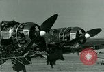 Standbild Wrack deutsche Me-323 Verkehr Flugzeug in El Aouina Flugplatz Tunis Tunesien, 1943, aus Sekunde 37 historischem Filmmaterial Videoclip 65675020479