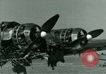 Standbild Wrack deutsche Me-323 Verkehr Flugzeug in El Aouina Flugplatz Tunis Tunesien, 1943, aus Sekunde 40 historischem Filmmaterial Videoclip 65675020479