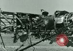 Standbild Wrack deutsche Me-323 Verkehr Flugzeug in El Aouina Flugplatz Tunis Tunesien, 1943, aus Sekunde 43 historischem Filmmaterial Videoclip 65675020479