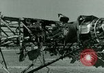 Standbild Wrack deutsche Me-323 Verkehr Flugzeug in El Aouina Flugplatz Tunis Tunesien, 1943, aus Sekunde 44 historischem Filmmaterial Videoclip 65675020479