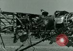 Standbild Wrack deutsche Me-323 Verkehr Flugzeug in El Aouina Flugplatz Tunis Tunesien, 1943, aus Sekunde 46 historischem Filmmaterial Videoclip 65675020479