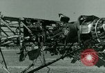 Standbild Wrack deutsche Me-323 Verkehr Flugzeug in El Aouina Flugplatz Tunis Tunesien, 1943, aus Sekunde 47 historischem Filmmaterial Videoclip 65675020479