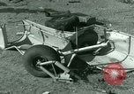 Standbild Wrack deutsche Me-323 Verkehr Flugzeug in El Aouina Flugplatz Tunis Tunesien, 1943, aus Sekunde 55 historischem Filmmaterial Videoclip 65675020479