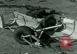 Standbild Wrack deutsche Me-323 Verkehr Flugzeug in El Aouina Flugplatz Tunis Tunesien, 1943, aus Sekunde 58 historischem Filmmaterial Videoclip 65675020479