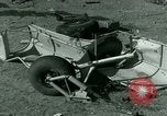 Standbild Wrack deutsche Me-323 Verkehr Flugzeug in El Aouina Flugplatz Tunis Tunesien, 1943, aus Sekunde 62 historischem Filmmaterial Videoclip 65675020479