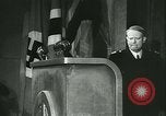 Image of Vidkun Quisling appointed minister-president at Akershus castle Oslo Norway, 1942, second 28 stock footage video 65675020624