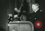 Image of Vidkun Quisling appointed minister-president at Akershus castle Oslo Norway, 1942, second 30 stock footage video 65675020624