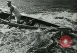 Standbild Kanu Rennen Mähren Tschechoslowakei, 1942, aus Sekunde 28 historischem Filmmaterial Videoclip 65675020632