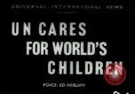 Image of United Nations welfare activities New York United States USA, 1953, second 1 stock footage video 65675020694