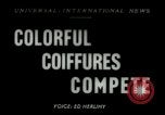 Immagine di Coiffures competere Parigi Francia, 1953, secondo 1 filmato di repertorio 65675020698