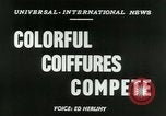 Immagine di Coiffures competere Parigi Francia, 1953, secondo 3 filmato di repertorio 65675020698