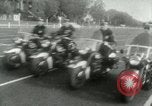Standbild Motorrad Polizisten Los Angeles California USA, 1953, aus Sekunde 5 historischem Filmmaterial Videoclip 65675020700