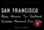 Image USS San Francisco San Francisco California USA, 1950, de la seconde 1 séquences d'archives historiques vidéo 65675020704