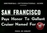 Image USS San Francisco San Francisco California USA, 1950, de la seconde 6 séquences d'archives historiques vidéo 65675020704