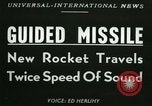 Image of rocket driven missile Utah United States USA, 1953, second 4 stock footage video 65675020708