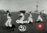 Standbild New York Giants baseball team in Spring Training Phoenix Arizona USA, 1953, aus Sekunde 3 historischem Filmmaterial Videoclip 65675020721