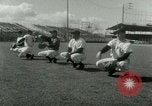 Standbild New York Giants baseball team in Spring Training Phoenix Arizona USA, 1953, aus Sekunde 10 historischem Filmmaterial Videoclip 65675020721